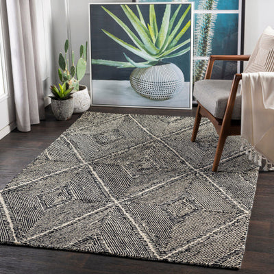 product image for Maroc Wool Black Rug Roomscene Image 40