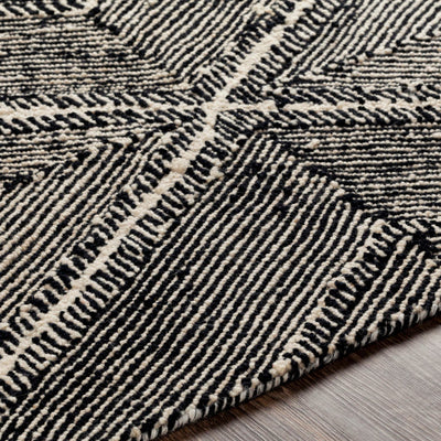 product image for Maroc Wool Black Rug Texture Image 20