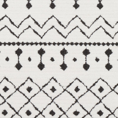 product image for Moroccan Shag Rug in White & Charcoal 73