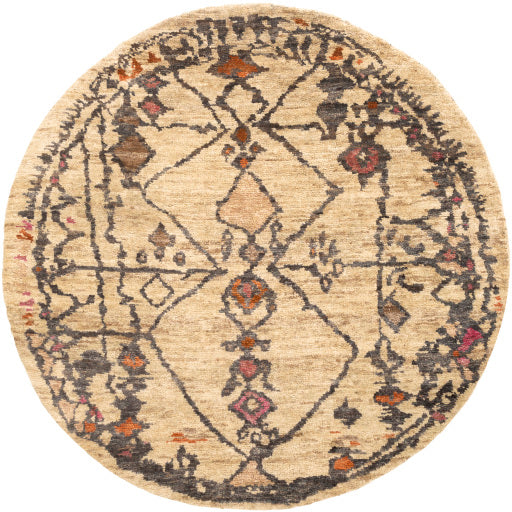 media image for Medina Jute Burnt Orange Rug Flatshot Image 24