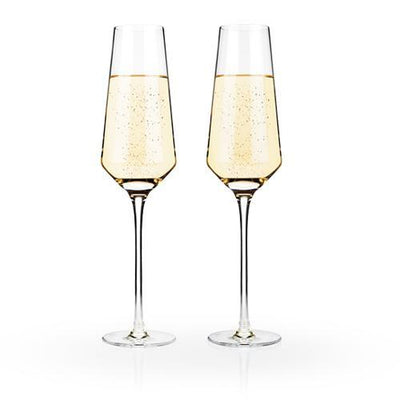 product image for Angled Crystal Champagne Flutes 19