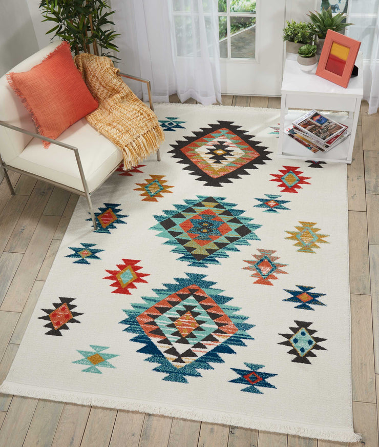 south western white rug by nourison nsn 099446401892 6