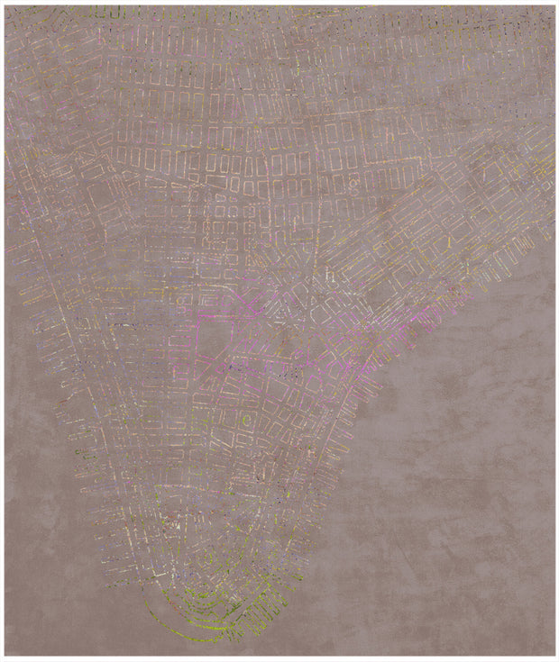 Lower Manhattan Neon Edit Hand Knotted Rug in Assorted Colors design by Second Studio