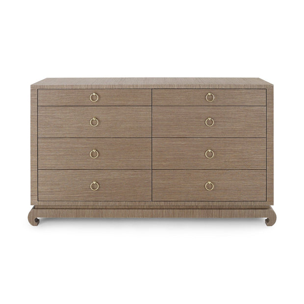 Ming Extra Large 8-Drawer Dresser in Various Colors