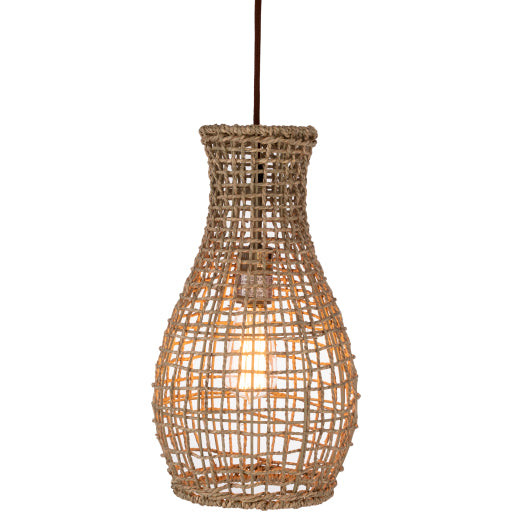 media image for manning rattan beige pendant by surya mnn 001 2 289