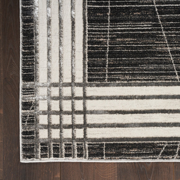 Nourison Home Desire Charcoal Silver Modern Rug By Nourison Nsn 099446128683 5