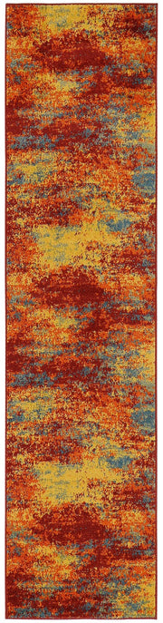 Nourison Essentials Indoor Outdoor Flame Abstract Rug By Nourison Nsn 099446941077 2
