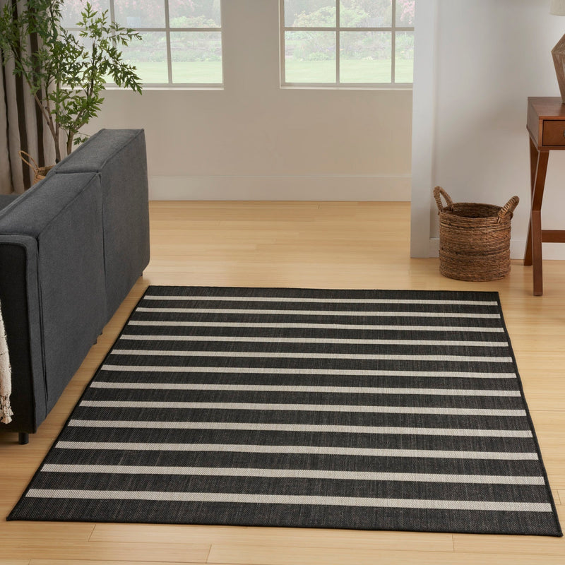 media image for Nourison Home Positano Black Ivory Modern Rug By Nourison Nsn 099446903303 6 235