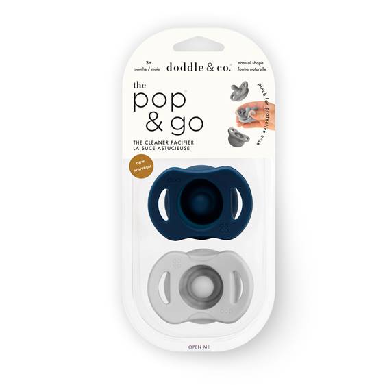 Pop & Go: navy about you + oh happy grey (twin-pack) - by doddle & co.