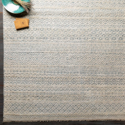 product image for Nobility Wool Pale Blue Rug Roomscene Image 10