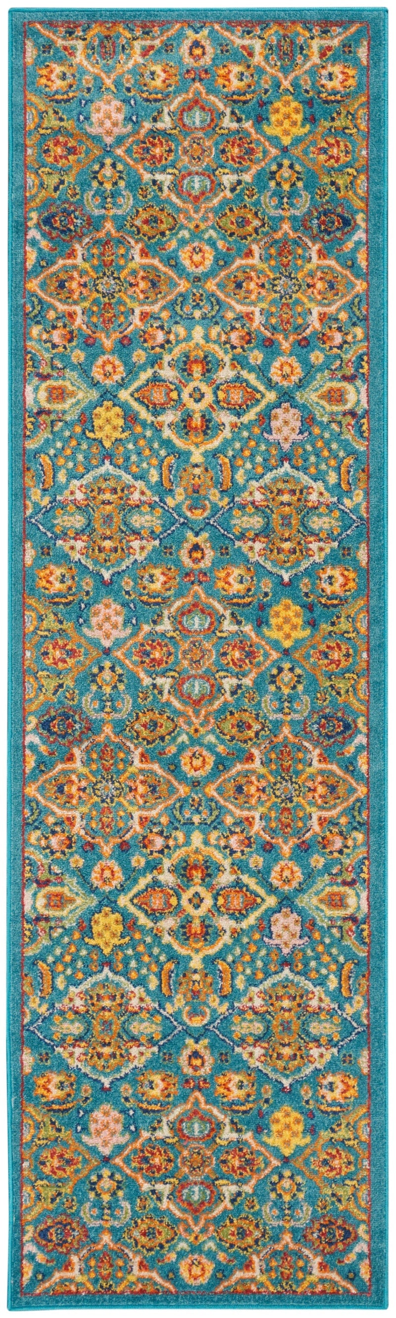 media image for allur turquoise ivory rug by nourison 99446837554 redo 2 232