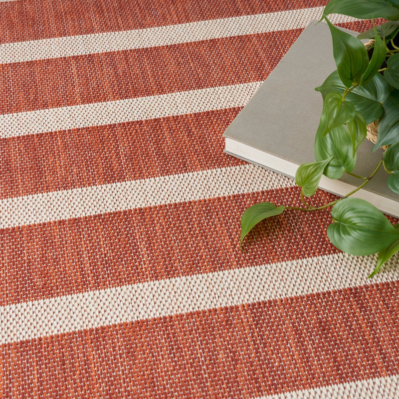 media image for Nourison Home Positano Terracotta Ivory Modern Rug By Nourison Nsn 099446903877 7 255