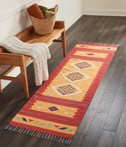 baja handmade orange red rug by nourison 99446395559 redo 5