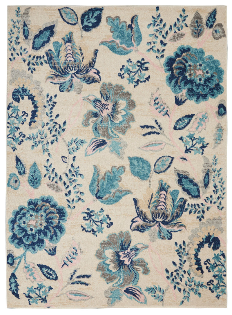 media image for tranquil ivory light blue rug by nourison 99446483744 redo 1 282