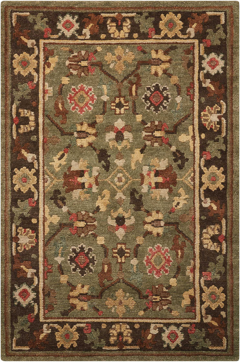 media image for tahoe hand knotted green rug by nourison nsn 099446688736 1 283