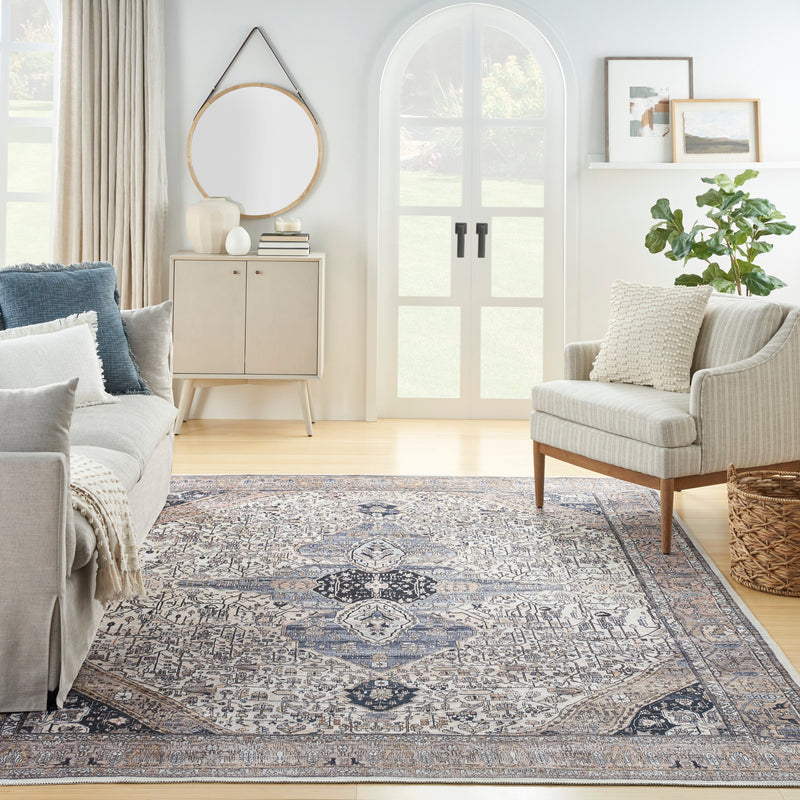 media image for grand washables ivory blue rug by nourison 99446110428 redo 5 232