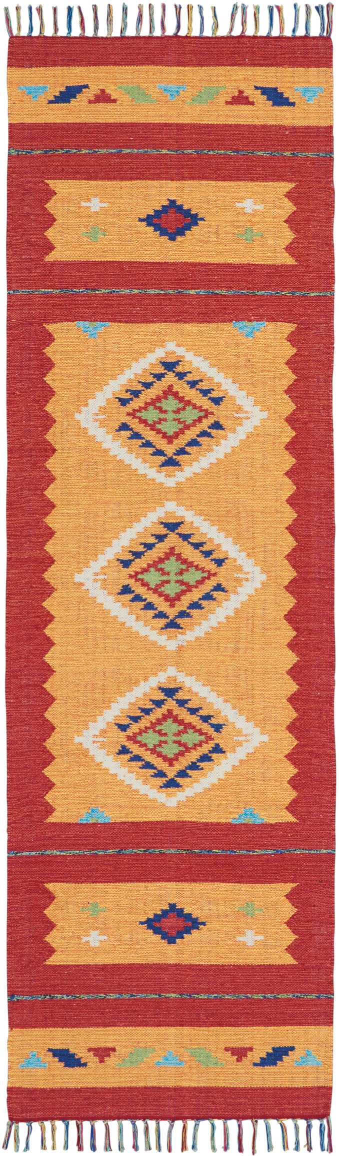 baja handmade orange red rug by nourison 99446395559 redo 2