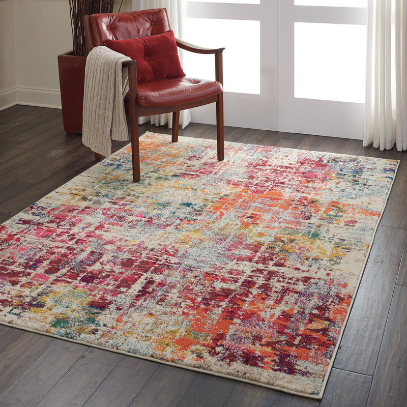 media image for celestial pink multicolor rug by nourison 99446462527 redo 6 259