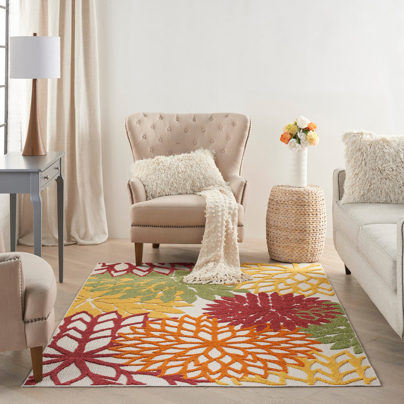 media image for aloha red multi colored rug by nourison 99446829566 redo 7 260