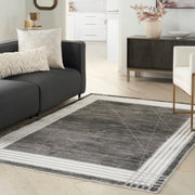 Nourison Home Desire Charcoal Silver Modern Rug By Nourison Nsn 099446128683 11