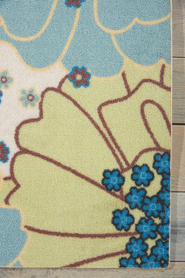 home garden light blue rug by nourison nsn 099446111982 5