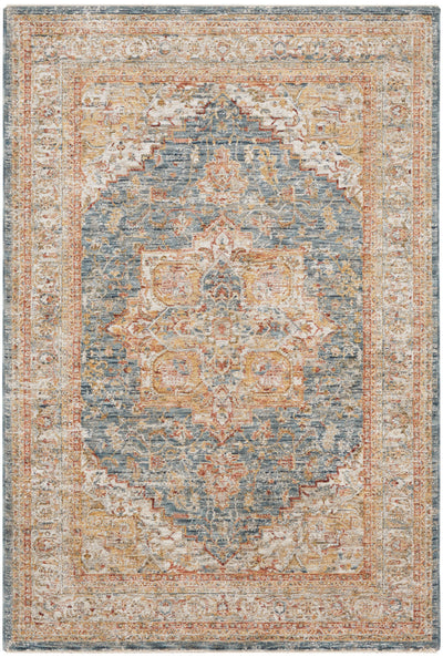 product image of Nourison Home Sahar Ivory Blue Vintage Rug By Nourison Nsn 099446166258 1 544