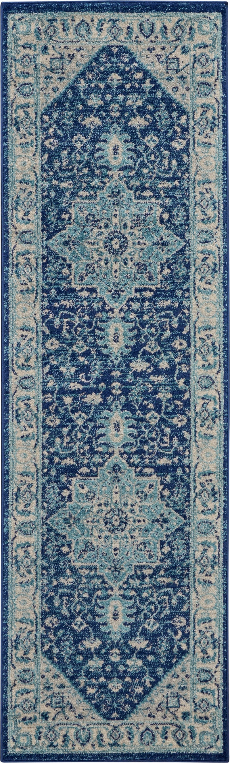 media image for tranquil ivory navy rug by nourison 99446485243 redo 3 213