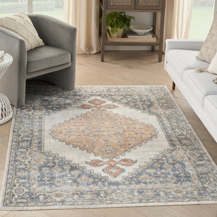 astra machine washable grey gold rug by nourison nsn 099446124470 7