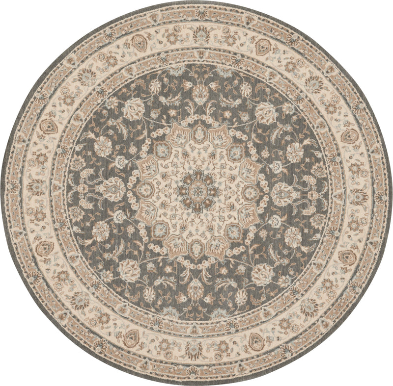 media image for living treasures grey ivory rug by nourison nsn 099446738141 2 294