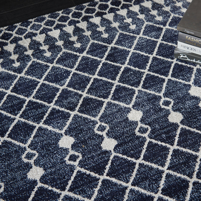 media image for palermo navy grey rug by nourison nsn 099446720092 9 28