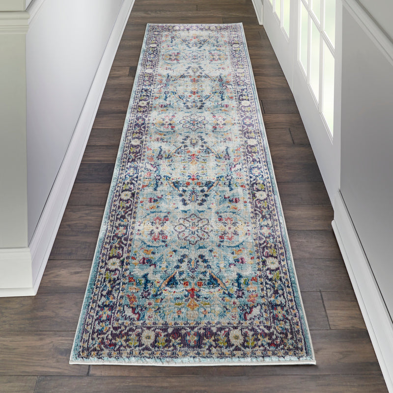 media image for ankara global teal multicolor rug by nourison 99446498366 redo 5 231