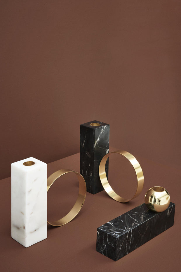 High Tangent Candleholder in Black design by OYOY
