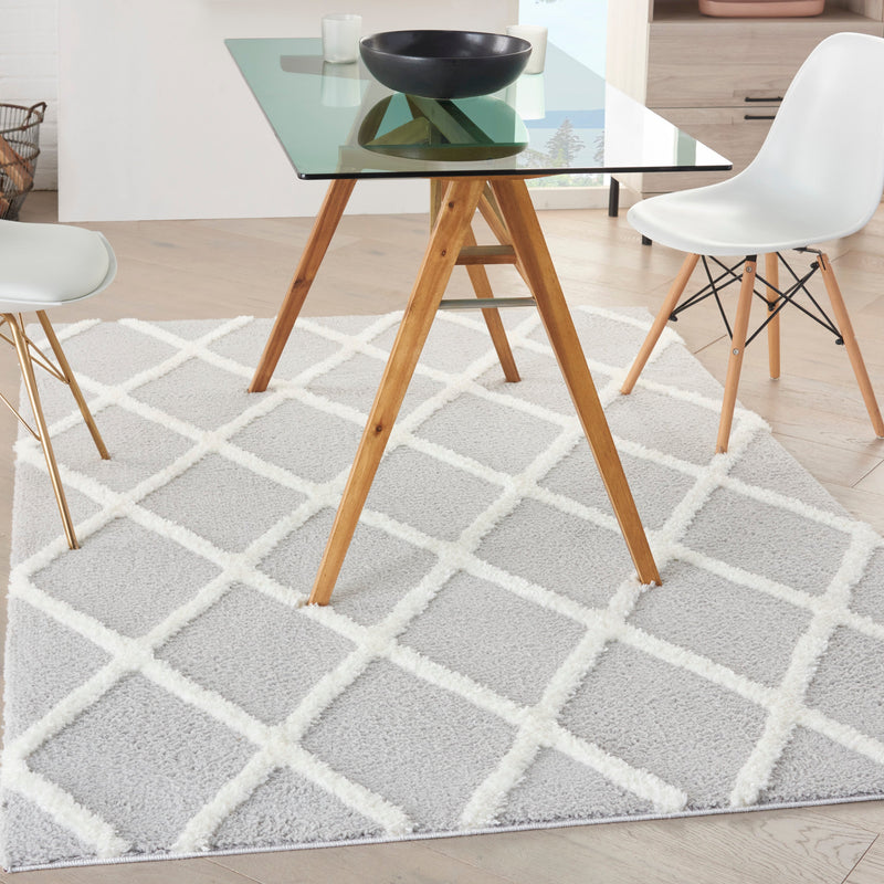 media image for feather soft grey ivory rug by nourison nsn 099446850539 8 283