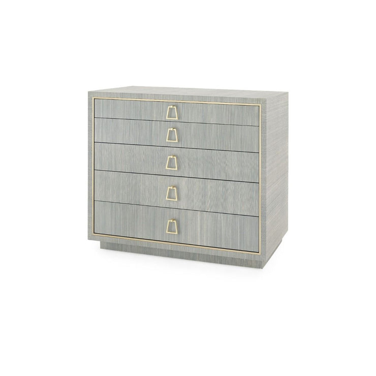 Parker Large 5-Drawer in Slate Blue design by Bungalow 5