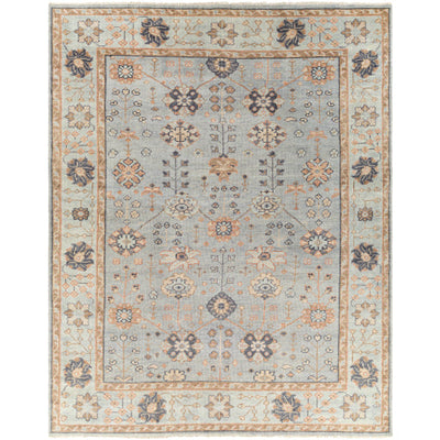 product image for Palais Wool Pale Blue Rug Flatshot Image 28