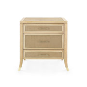 Paulina 3-Drawer Side Table in Natural design by Bungalow 5