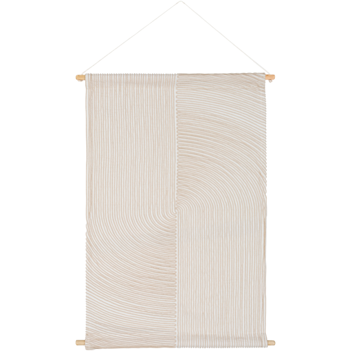 Pax Woven Wall Hanging in White & Cream