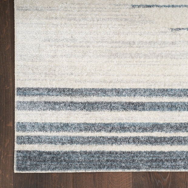Nourison Home Astra Machine Washable Ivory Blue Mid Century Modern Rug By Nourison Nsn 099446119889 6