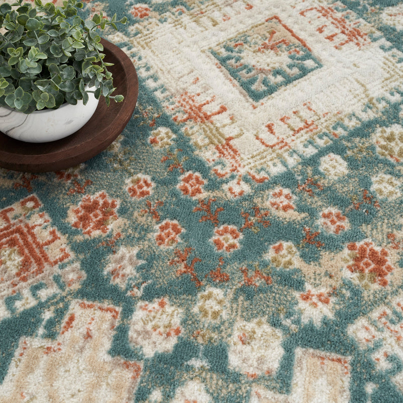 media image for thalia green ivory rug by nourison 99446078469 redo 5 253