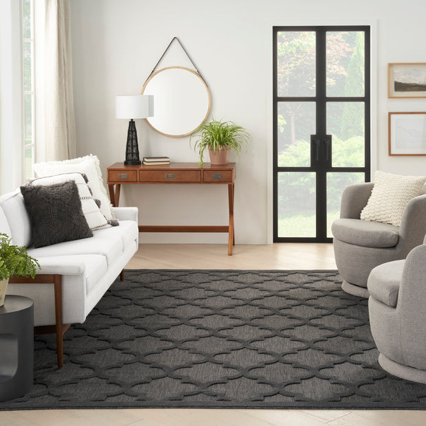 easy care charcoal black rug by nourison 99446040138 redo 6