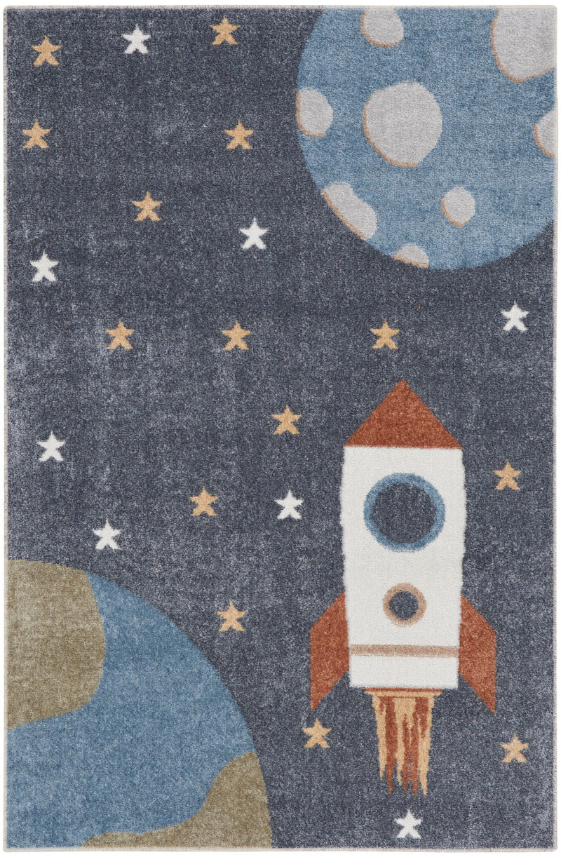 media image for Nourison Home Astra Machine Washable Sky Blue Kids Rug By Nourison Nsn 099446119674 1 227