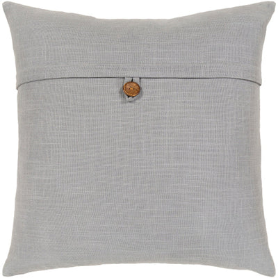 product image for Penelope Cotton Light Gray Pillow Flatshot Image 92