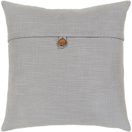 Penelope Cotton Light Gray Pillow Flatshot Image