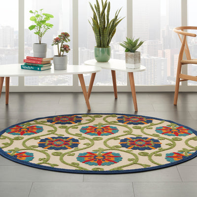 product image for aloha indoor outdoor blue multicolor rug by nourison 99446816856 redo 5 56