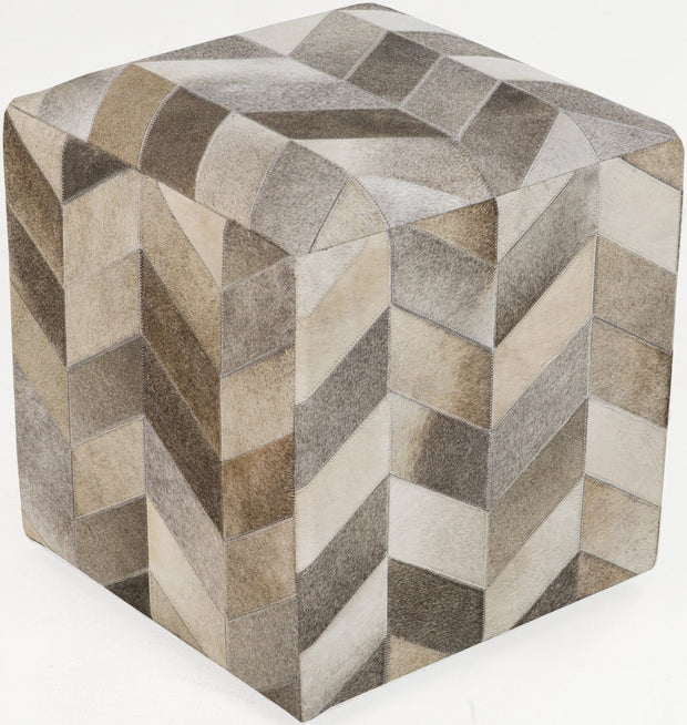 Appalachian Pouf in Taupe design by Surya