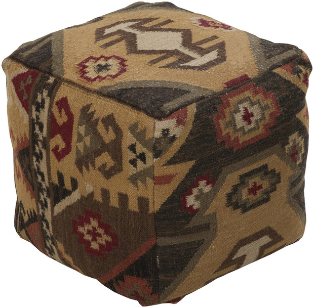 Frontier Pouf in Multi-Color design by Surya