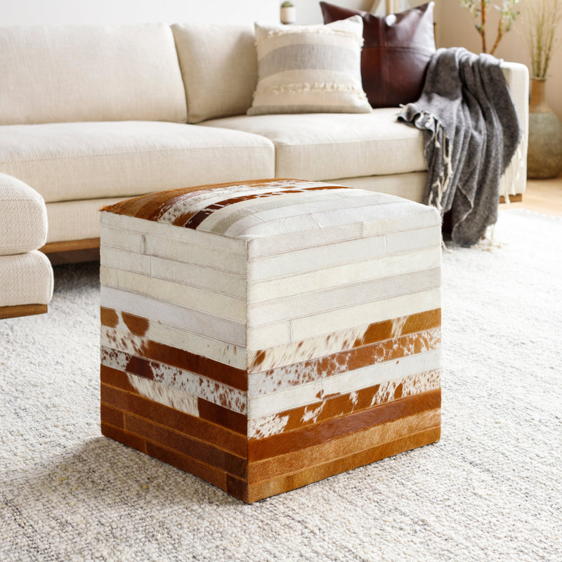 media image for Appalachian Abstract Cream Pouf 274