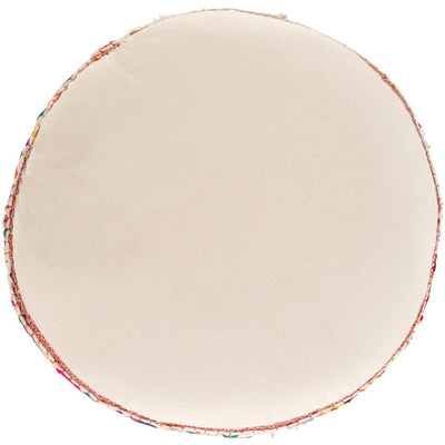 product image for karma cotton cream pouf by surya pouf 92 8 3