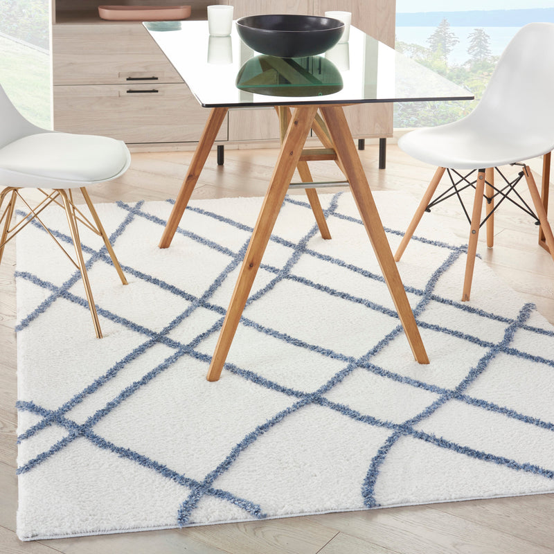 media image for feather soft ivory blue rug by nourison nsn 099446850614 8 283