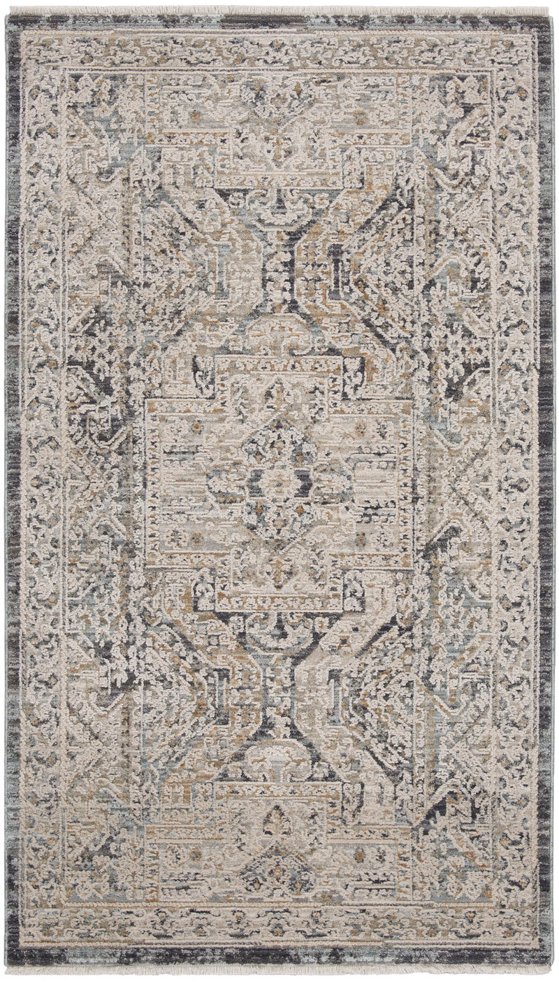 media image for lynx ivory charcoal rug by nourison 99446082619 redo 3 222